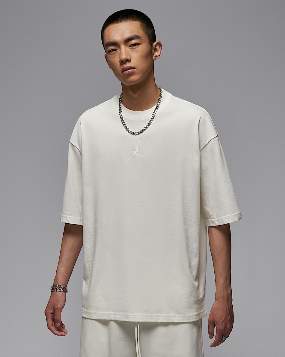 Jordan Flight Essentials 男子 Oversize 风T恤 - 帆白/帆白