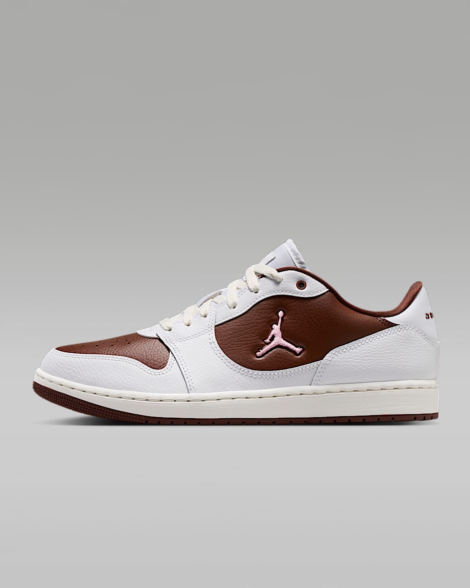 Jordan Court Connect Low 男子运动鞋 - 浅巧克力色/帆白/白色/泡沫粉