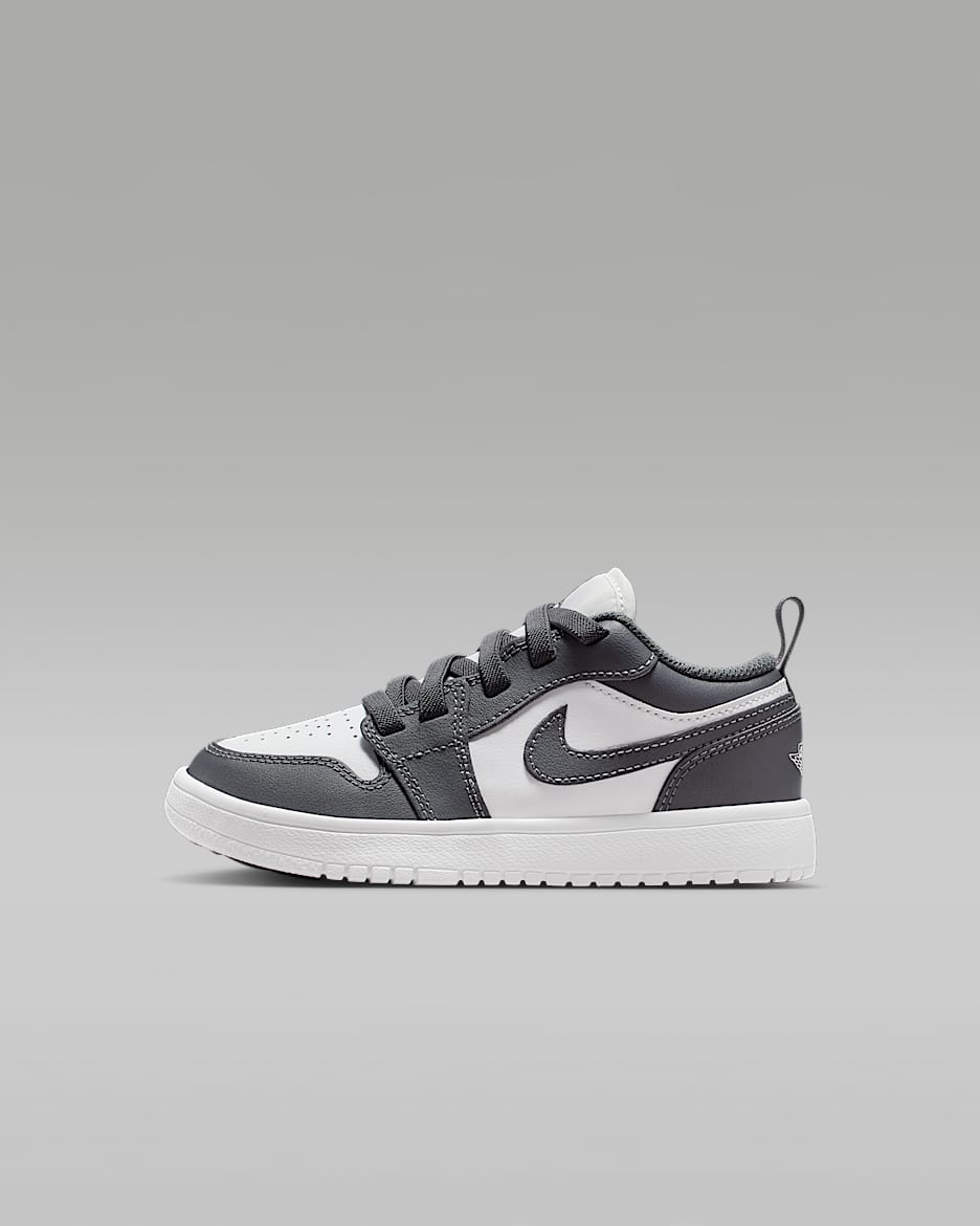 Jordan 1 Low Alt 幼童运动鞋 - 铁灰/山峰白