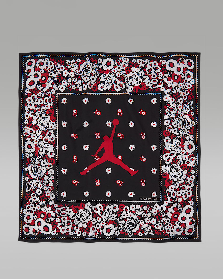 Jordan x NOMARHYTHM TEXTILE 男子方形围巾(1 块) - 黑/白色/大学红