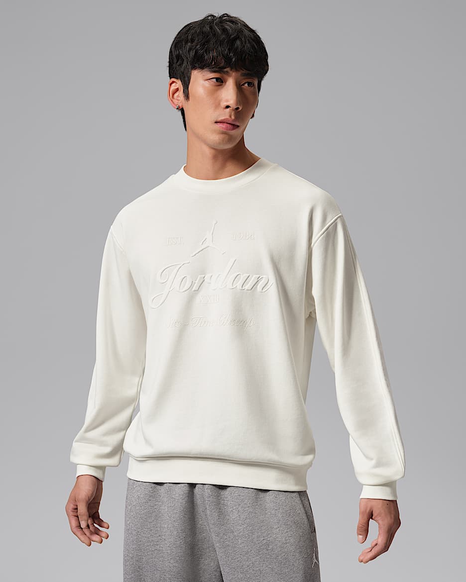 Jordan Essentials+ Brooklyn 男子圆领运动衫 - 帆白