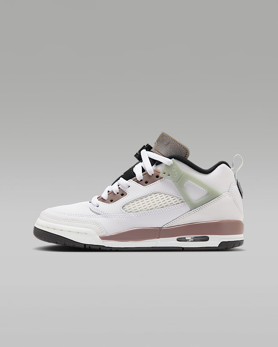 Jordan Spizike Low 大童运动鞋 - 白色/山峰白/金属银/山峰白