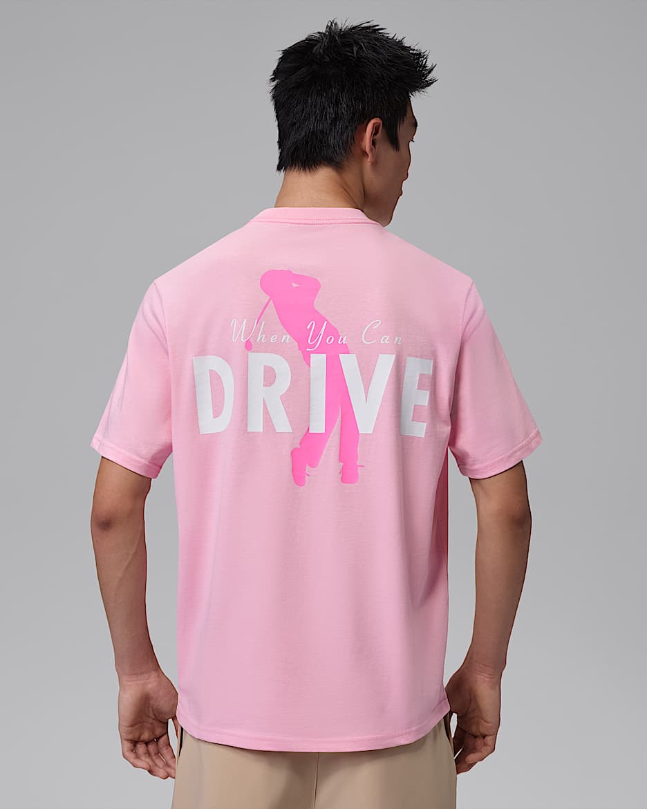 Jordan Sport Dri-FIT 男子速干高尔夫T恤 - 中柔粉/霞光粉