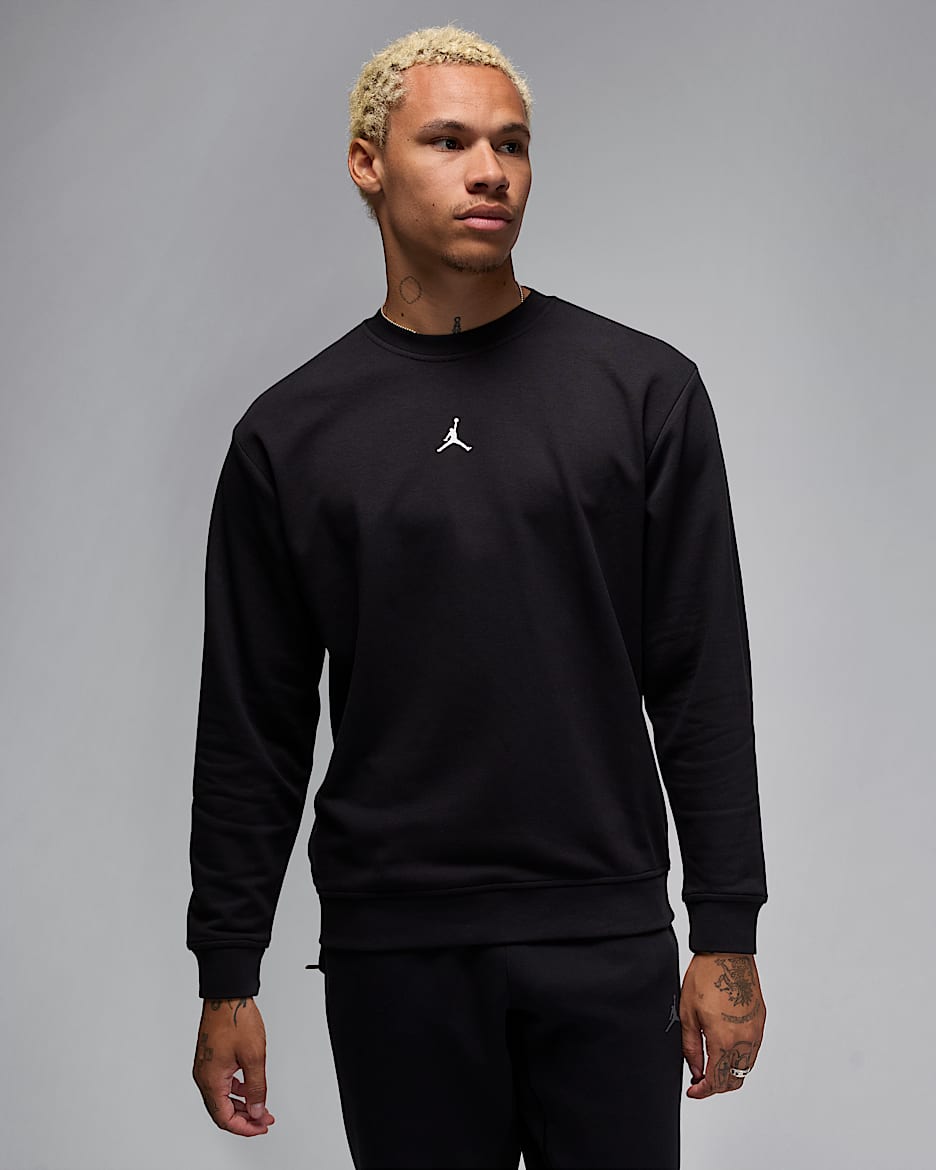 Jordan Sport Crossover Dri-FIT 男子速干圆领运动衫 - 黑/白色