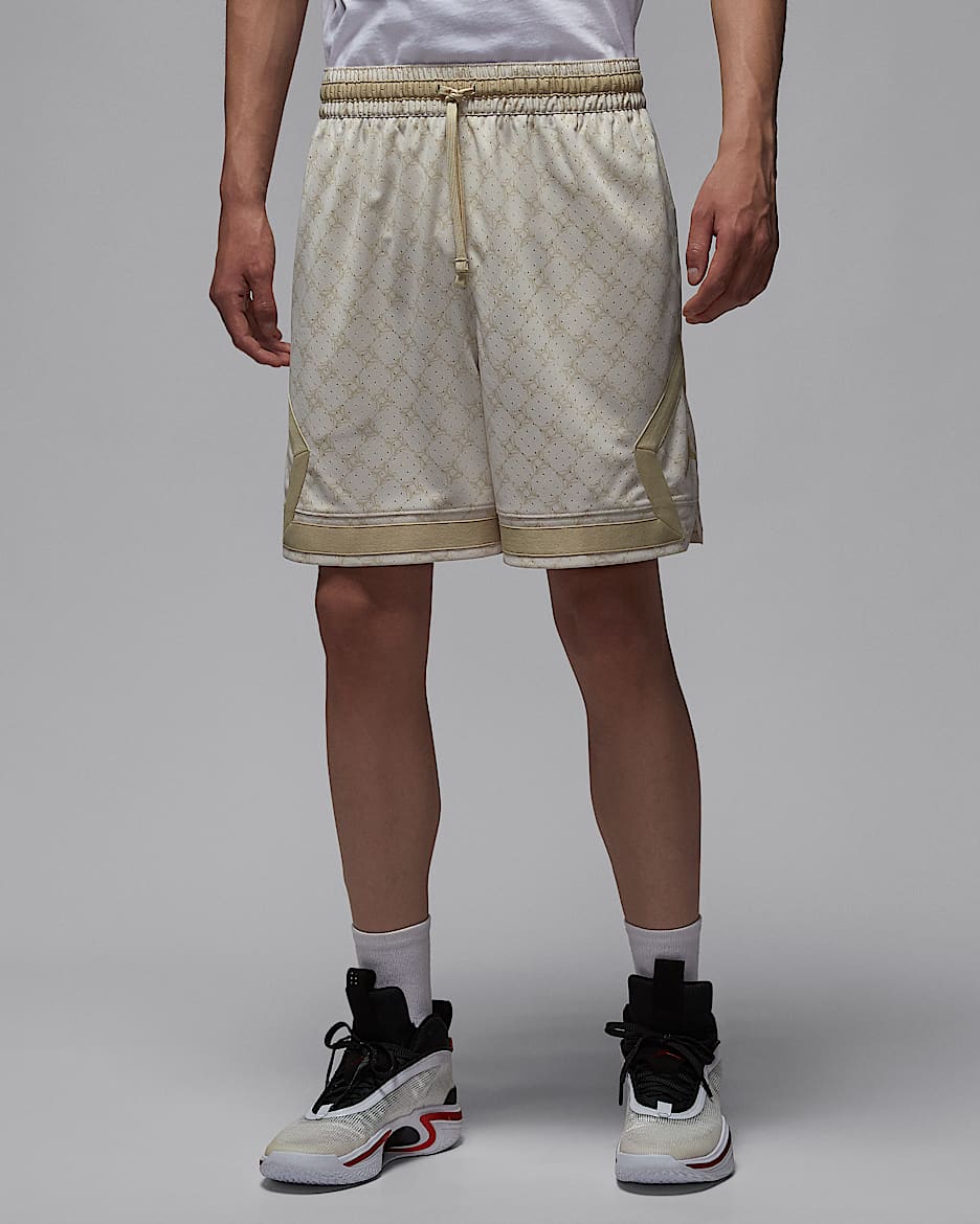 Jordan Sport Dri-FIT Diamond 男子速干印花短裤 - 浅土褐/谷黄