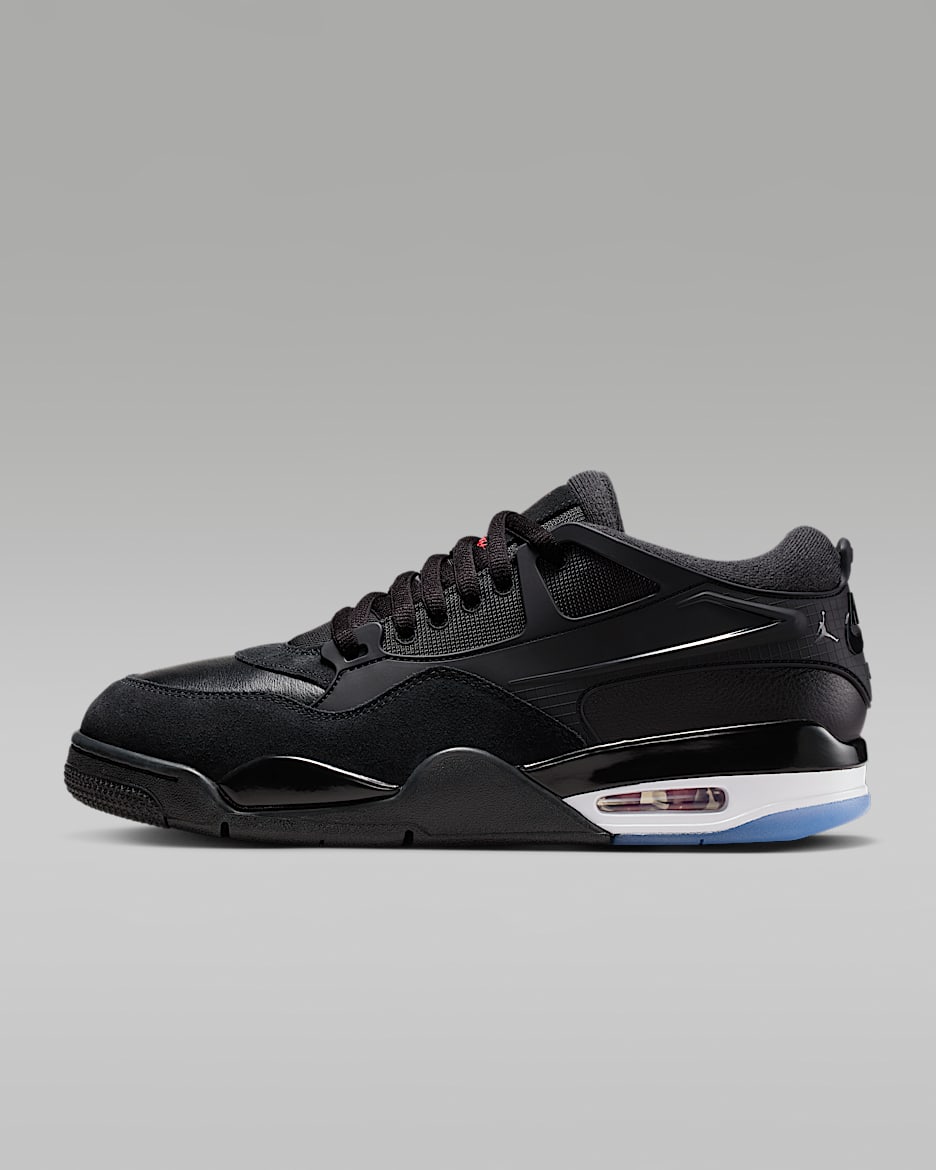Air Jordan 4 RM 男子运动鞋骑士鞋 - 黑/白色/校园红/黑