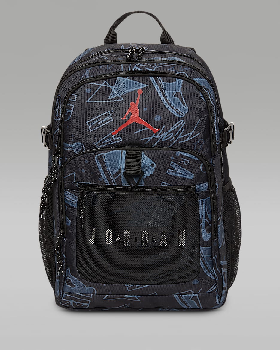 Jordan 儿童双肩包 - 黑/健身红
