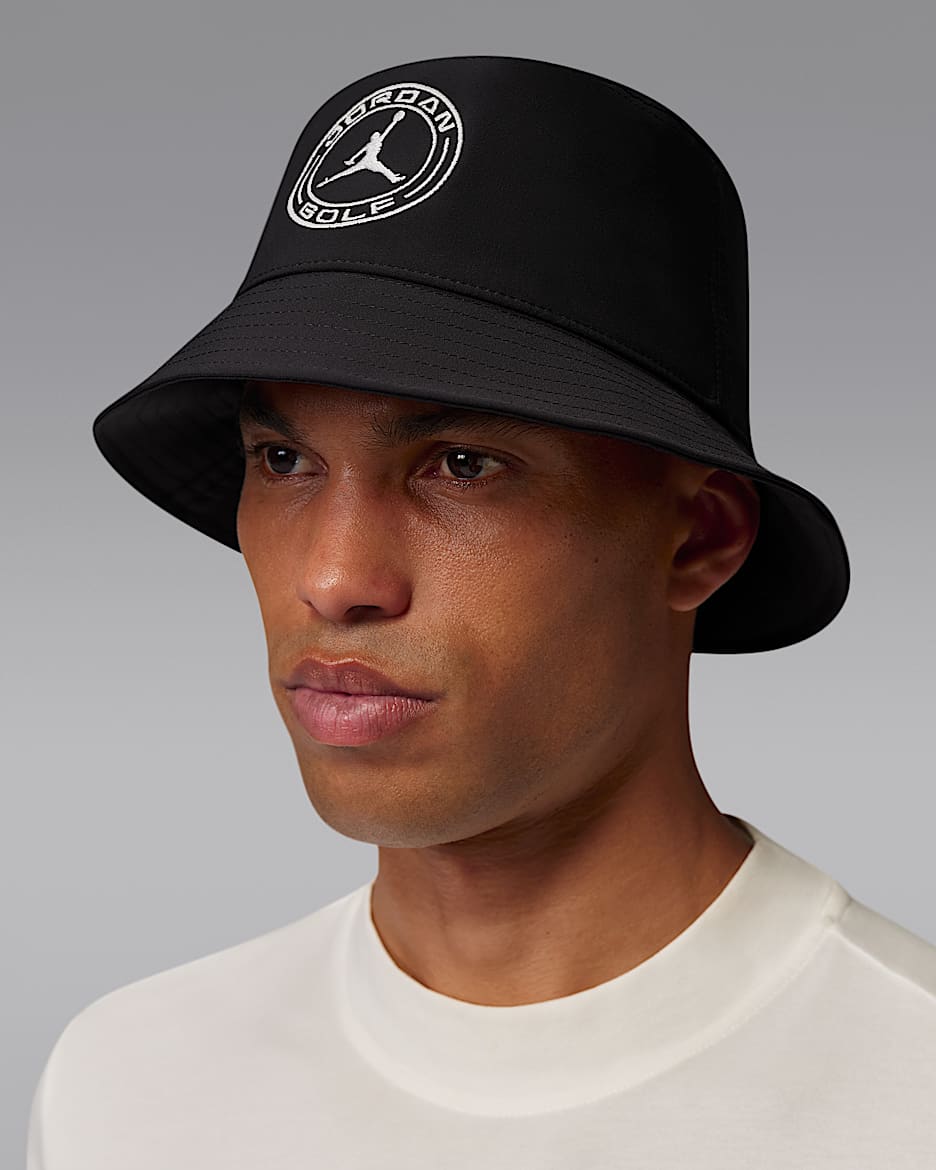 Jordan Apex Dri-FIT 速干高尔夫渔夫运动帽 - 黑/帆白