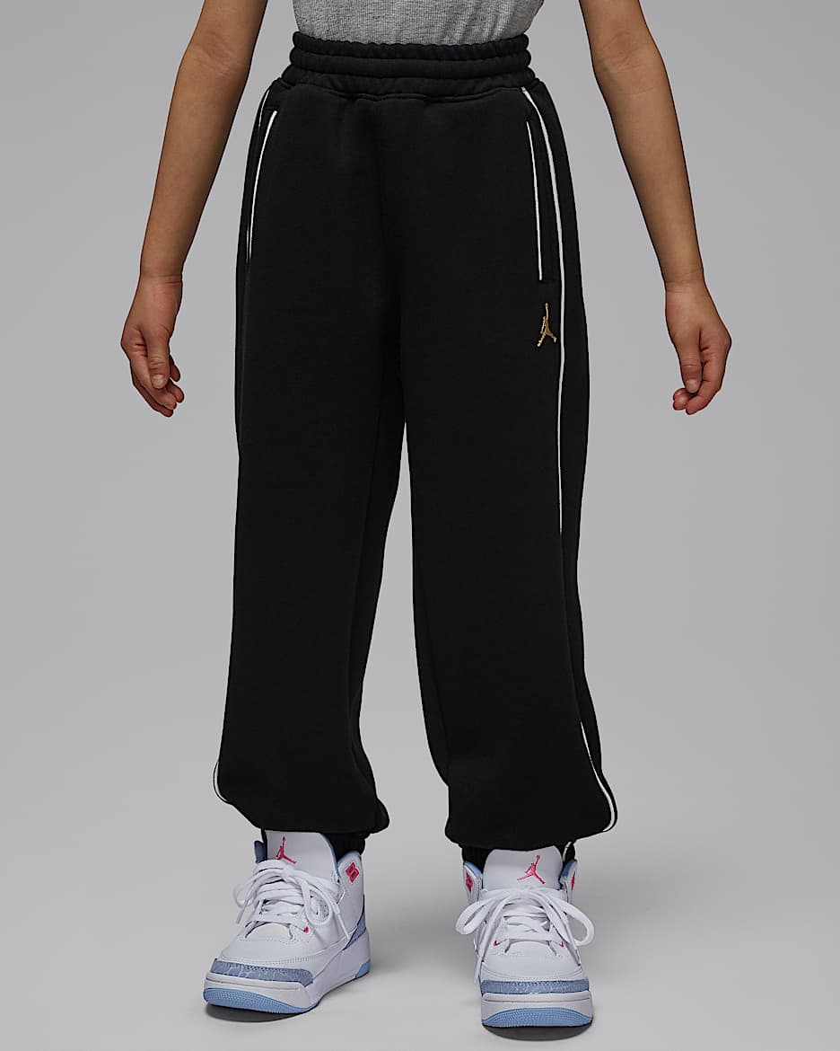 Jordan 新年系列幼童针织长裤 - 黑