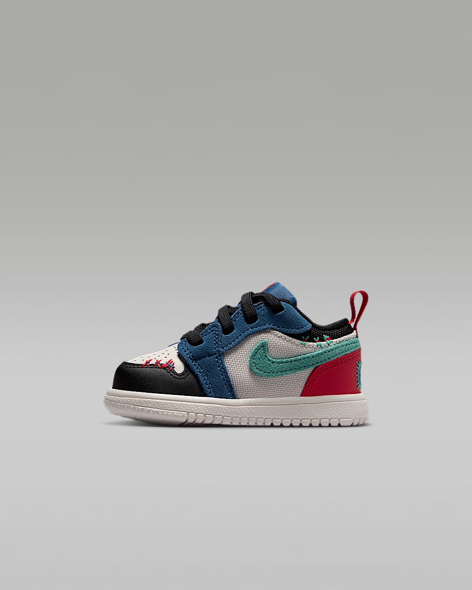 Jordan 1 Low Alt SE 婴童运动鞋 - 纯蓝/大学红/运动绿/黑