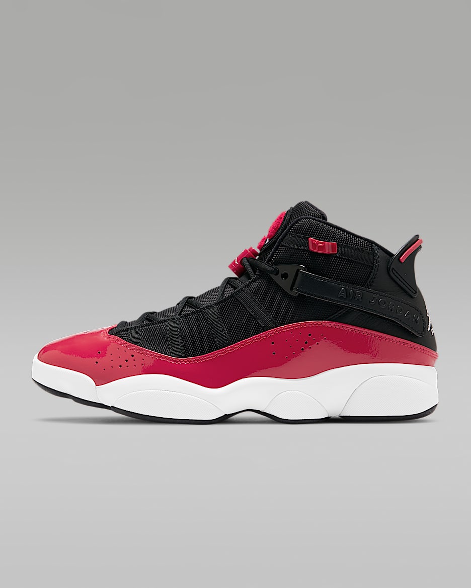 Jordan 6 Rings 男子运动鞋 - 黑/健身红/白色