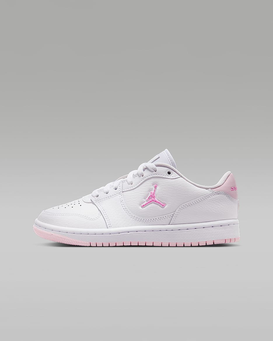 Jordan Court Connect Low 大童运动鞋 - 白色/泡沫粉/中国红