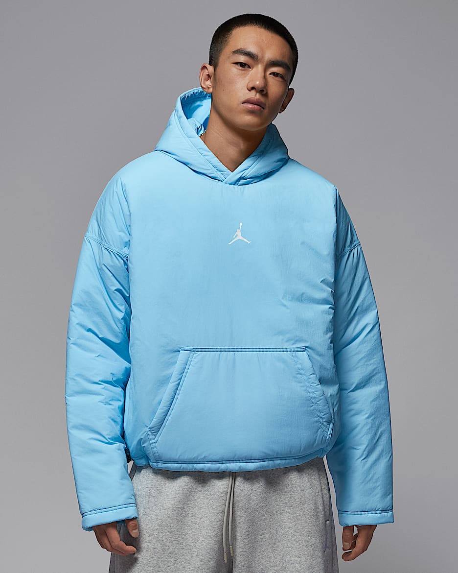 Jordan Flight Mountainside 男子加衬套头连帽衫 - 冷蓝/白色