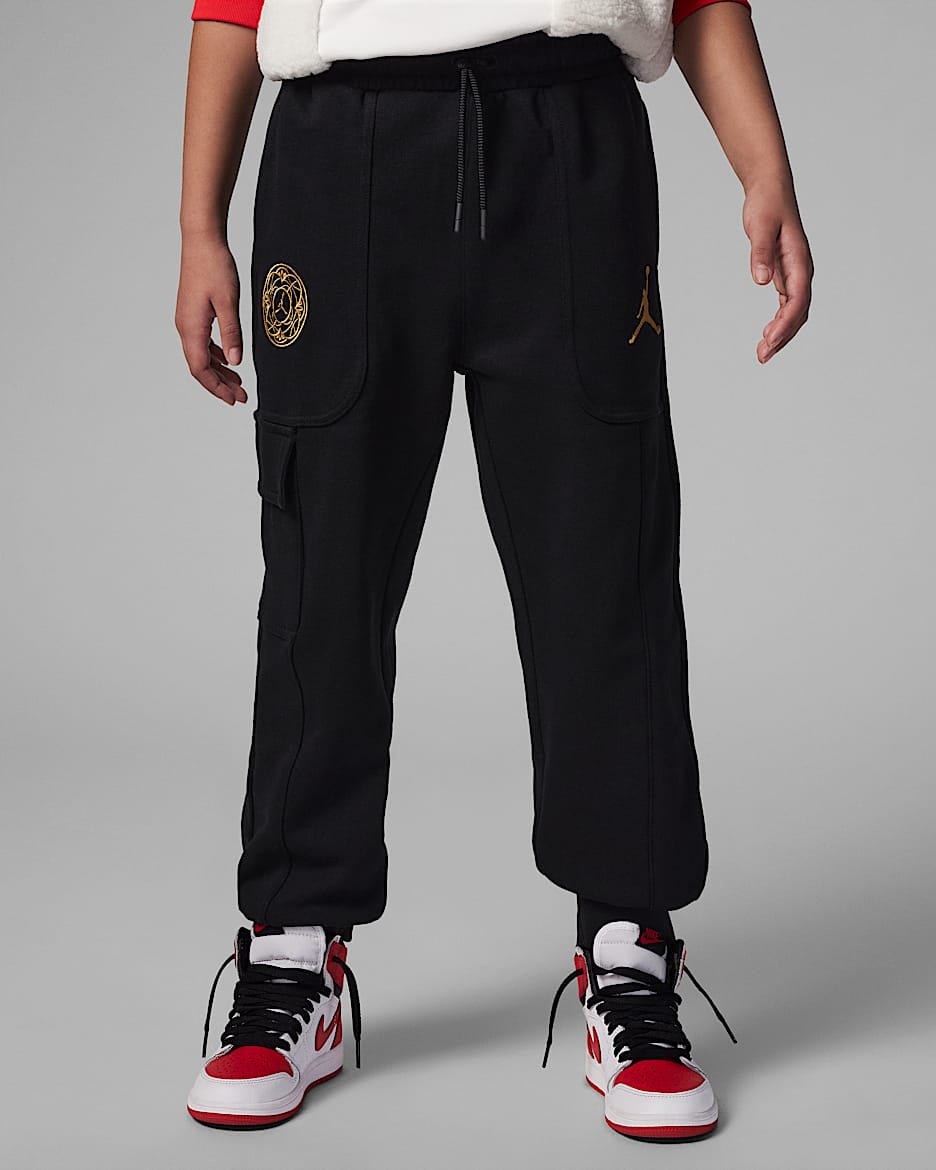 Jordan Jumpman 大童工装长裤 - 黑