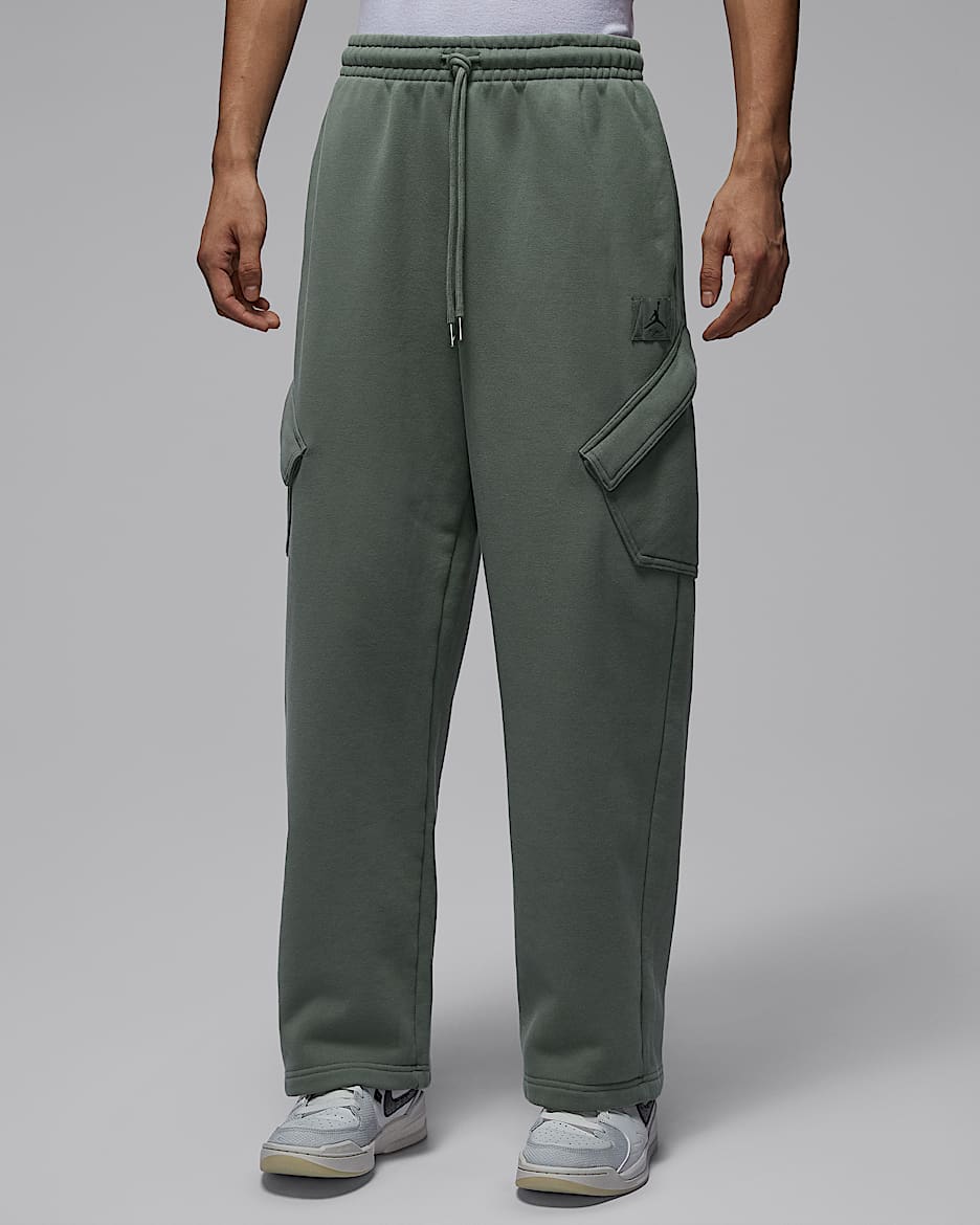 Jordan Flight Fleece Chicago 男子加绒长裤 - 复古苔绿/军裤卡其