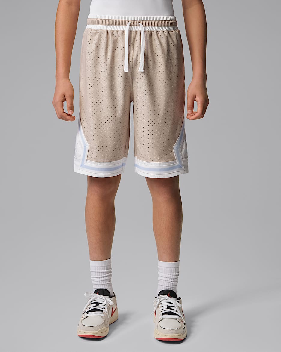 Jordan Sport Dri-FIT Diamond 大童速干短裤 - 奶白 II