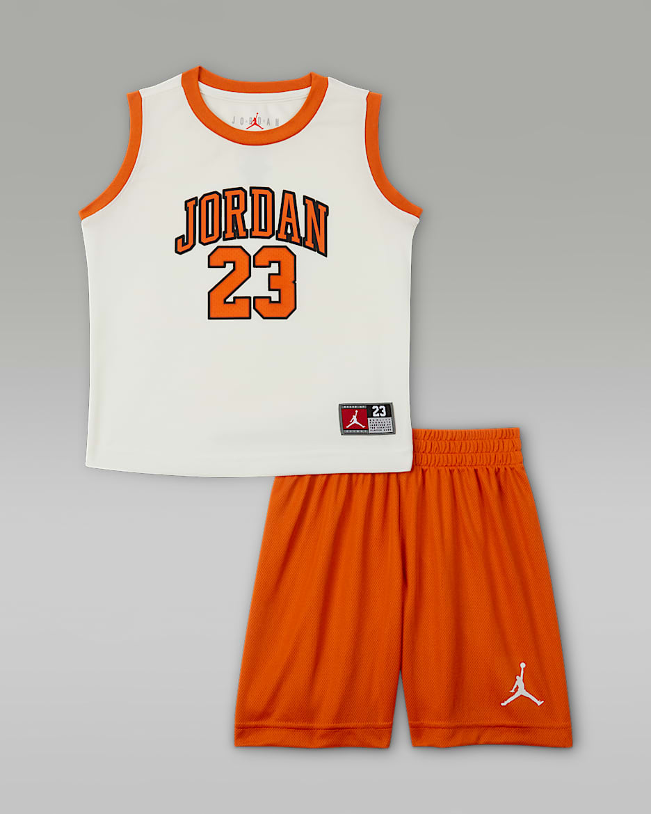 Jordan 23 婴童球衣和短裤套装 - 海星橙