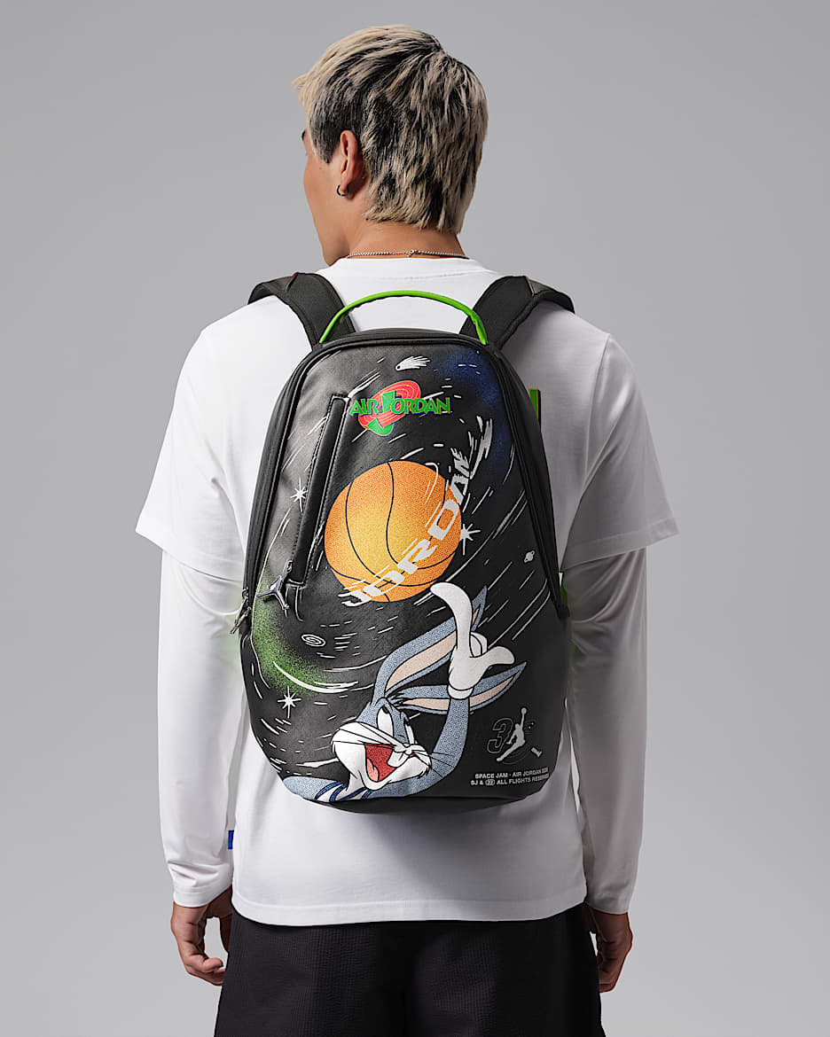 Jordan 6 Rings Space Jam 空中大灌篮系列双肩包 - 黑