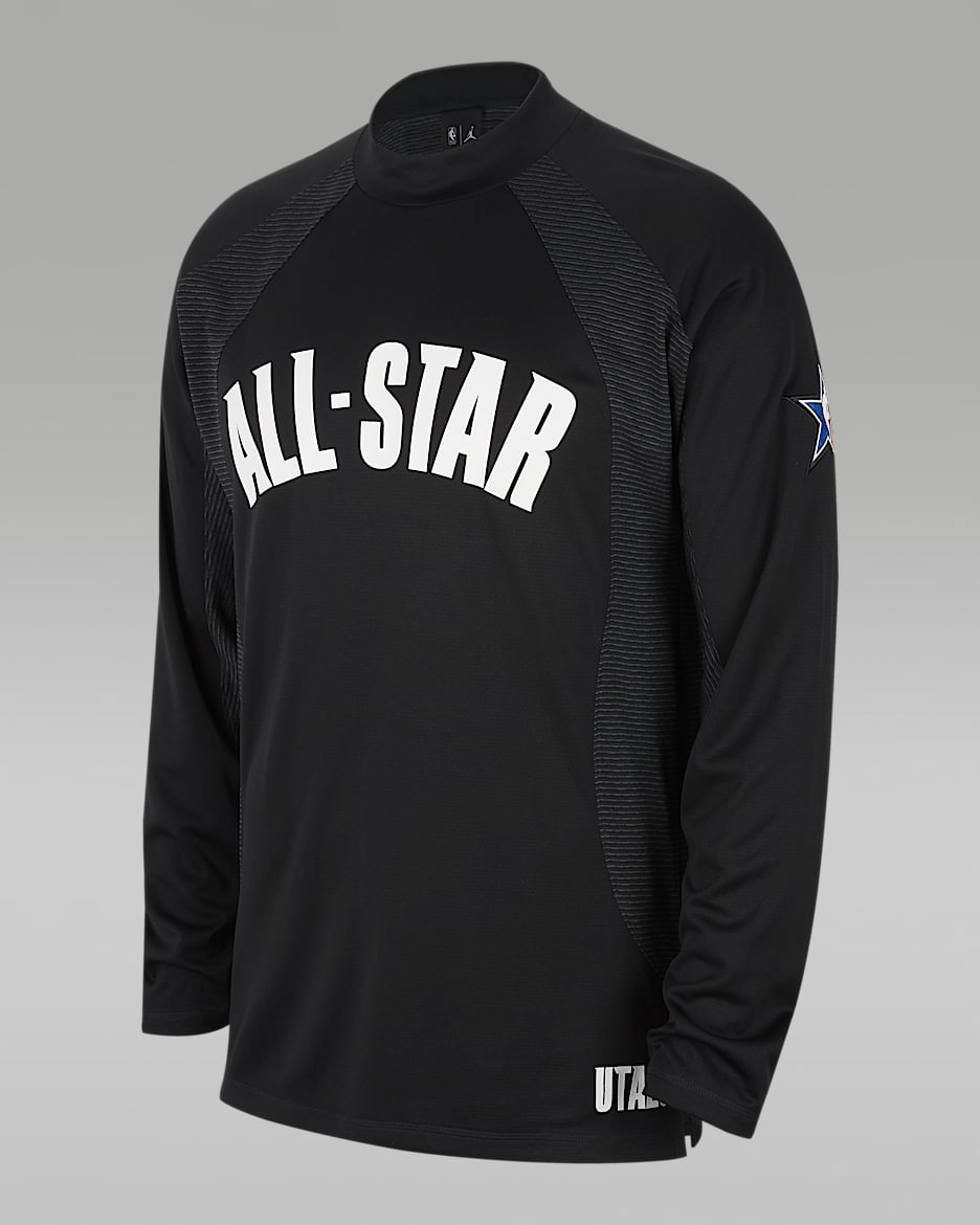 Jordan All-Star Weekend 男子长袖热身上衣 - 黑/白色