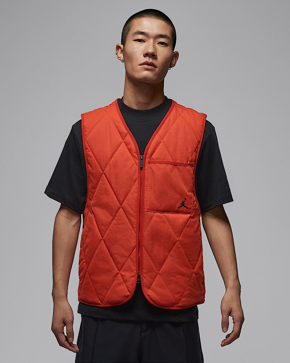 Jordan Sport Therma-FIT 男子高尔夫马甲 - 神秘红/黑