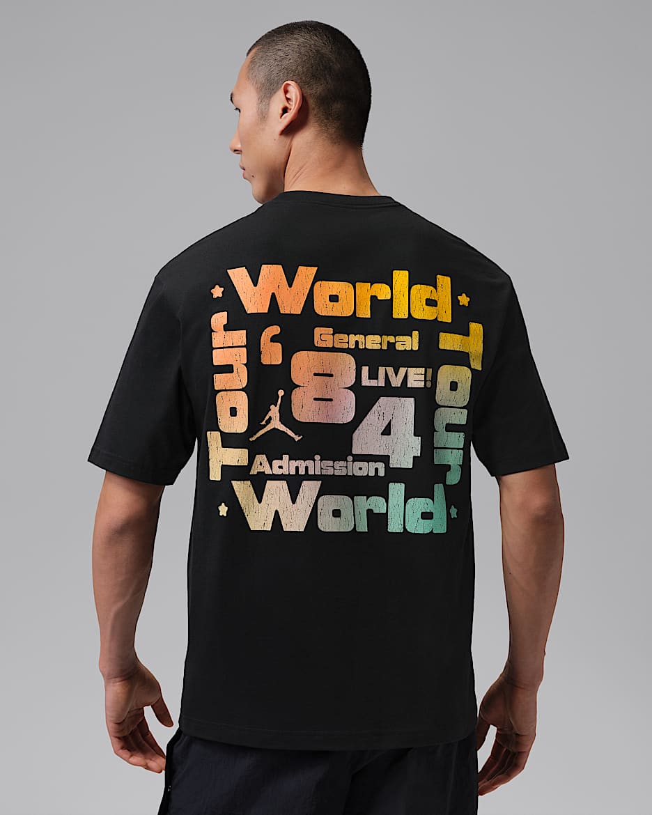 Jordan Brooklyn 男子T恤 - 黑