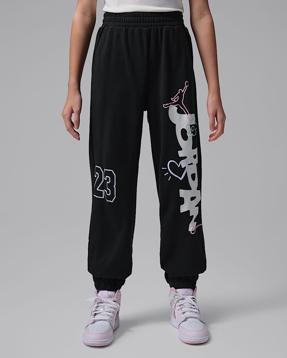 Jordan Love Is In The "Air" 大童法式毛圈长裤 - 灰黑