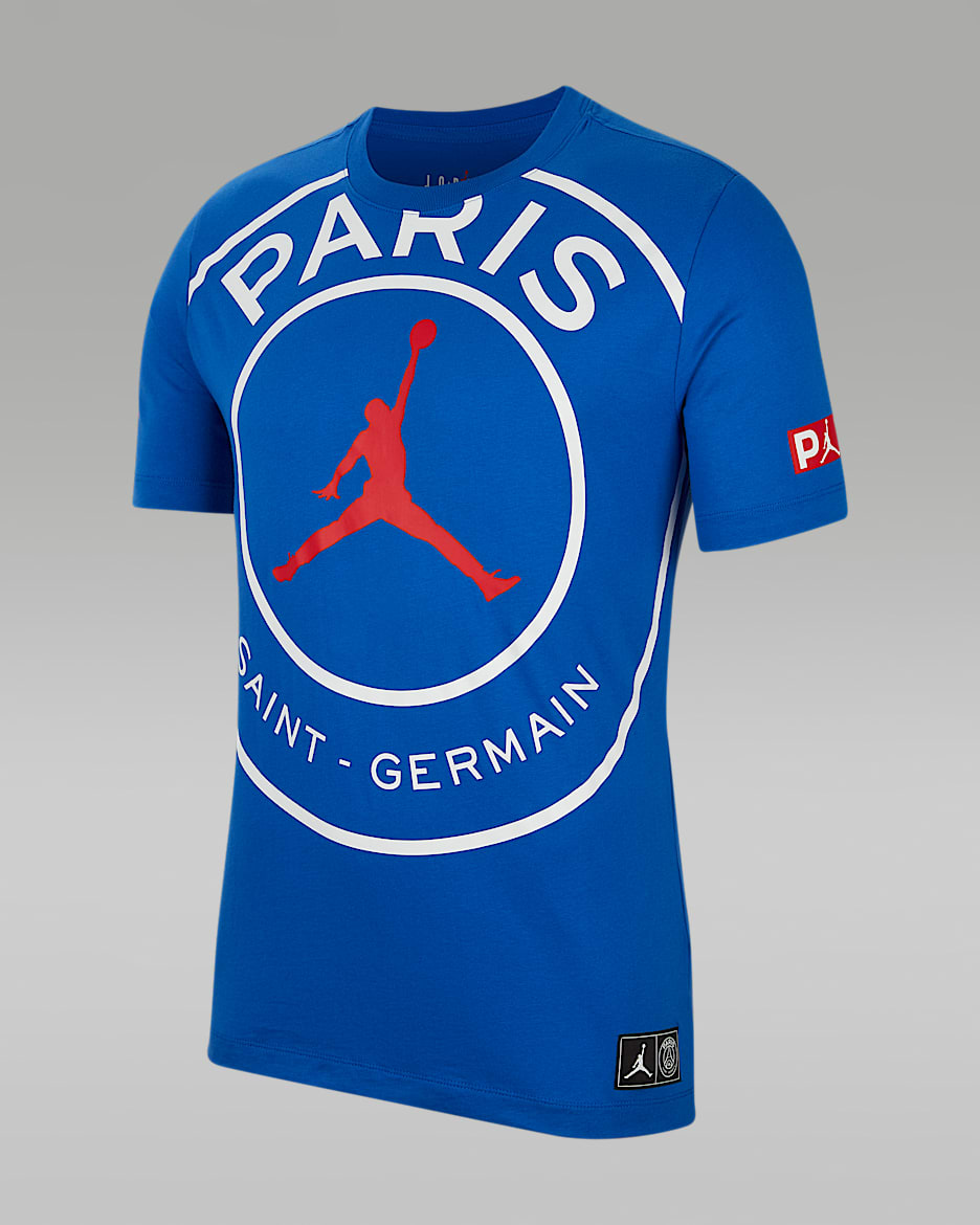 巴黎圣日耳曼 Logo 男子T恤 - 游戏宝蓝/白色/大学红