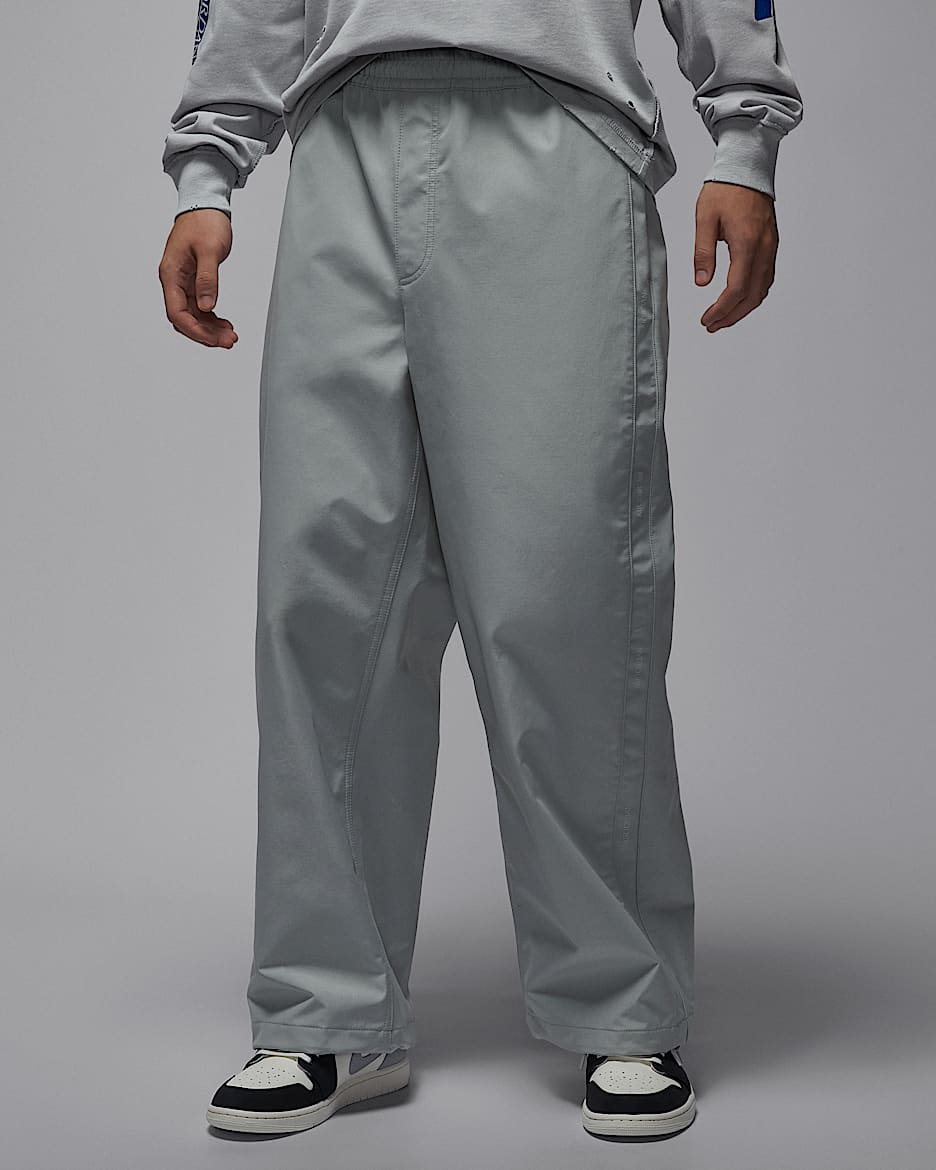 Air Jordan 男子防风拒水运动裤 - 浅烟灰/传奇中褐