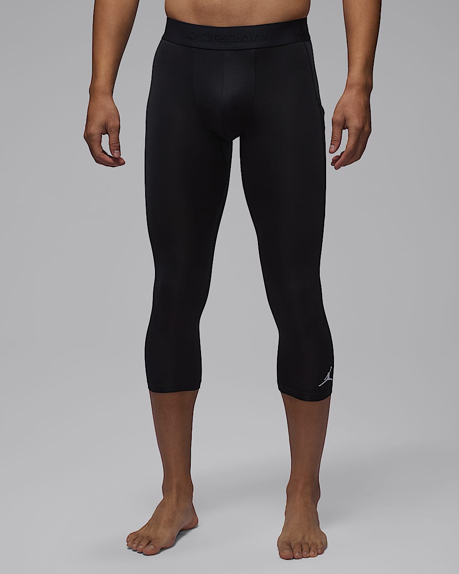 Jordan Sport Essentials Dri-FIT 男子速干七分紧身裤 - 黑