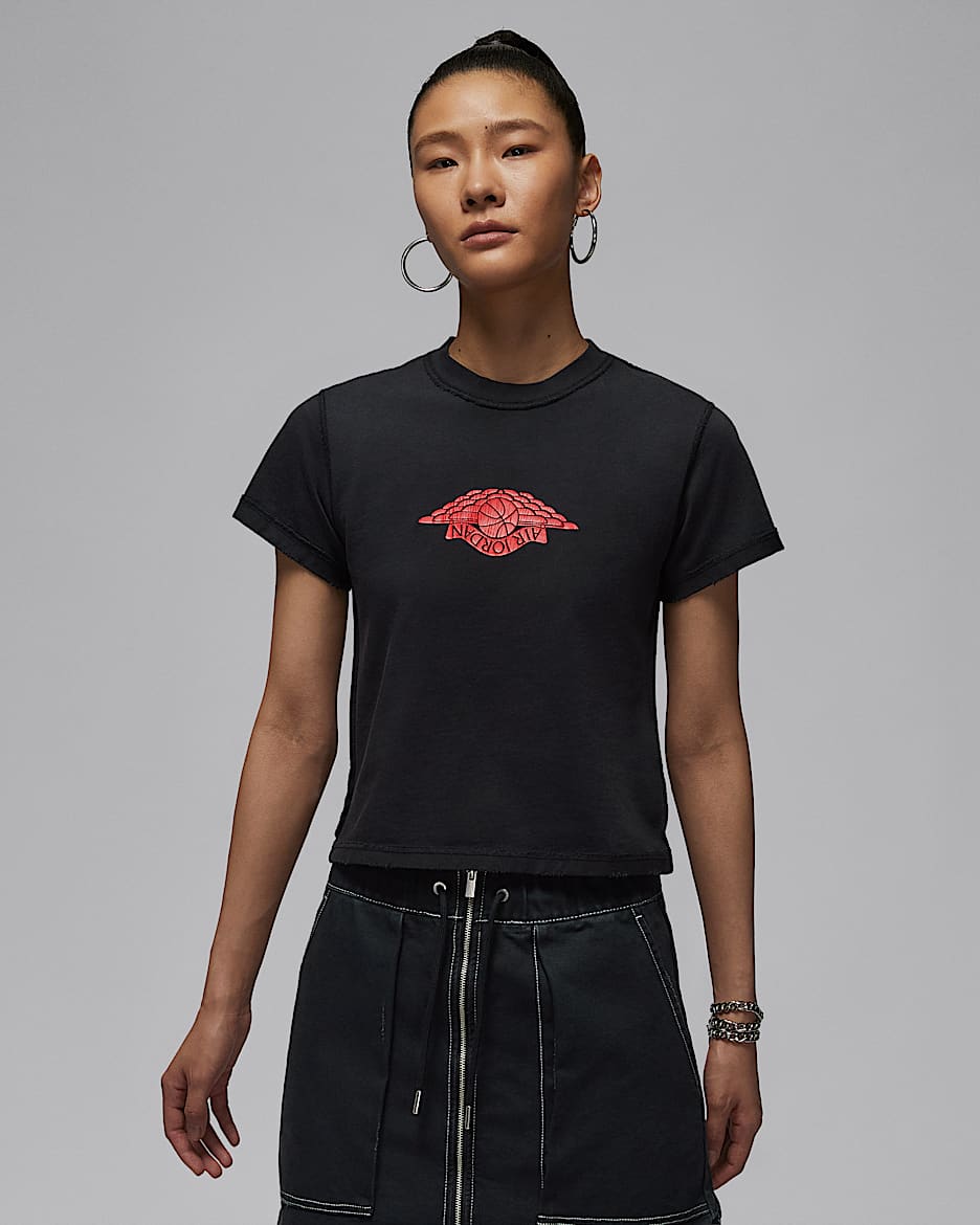 Jordan Rare Air 女子T恤 - 黑