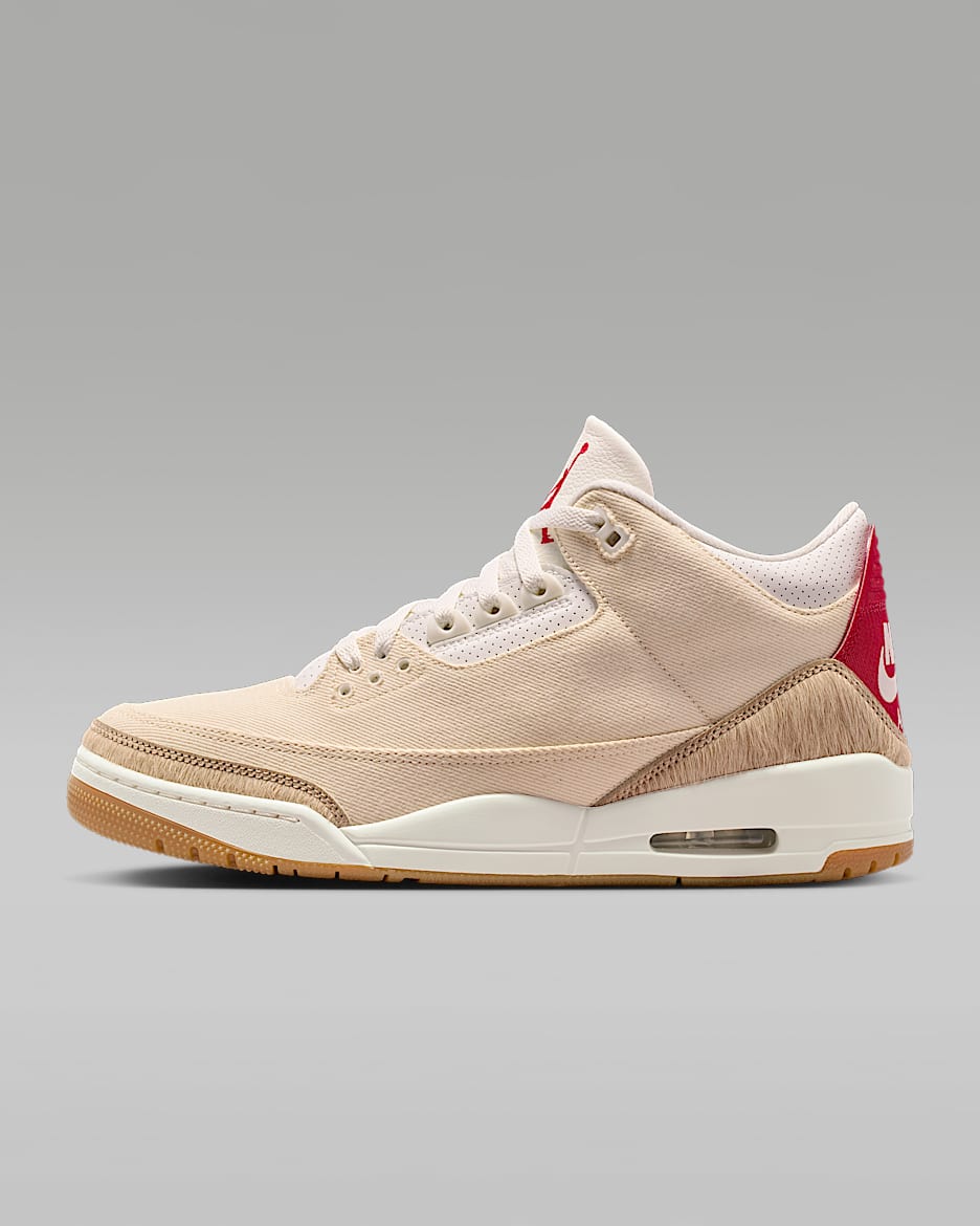Air Jordan 3 x Levi's® 男子运动鞋 - 牛仔蓝/健身红/帆白