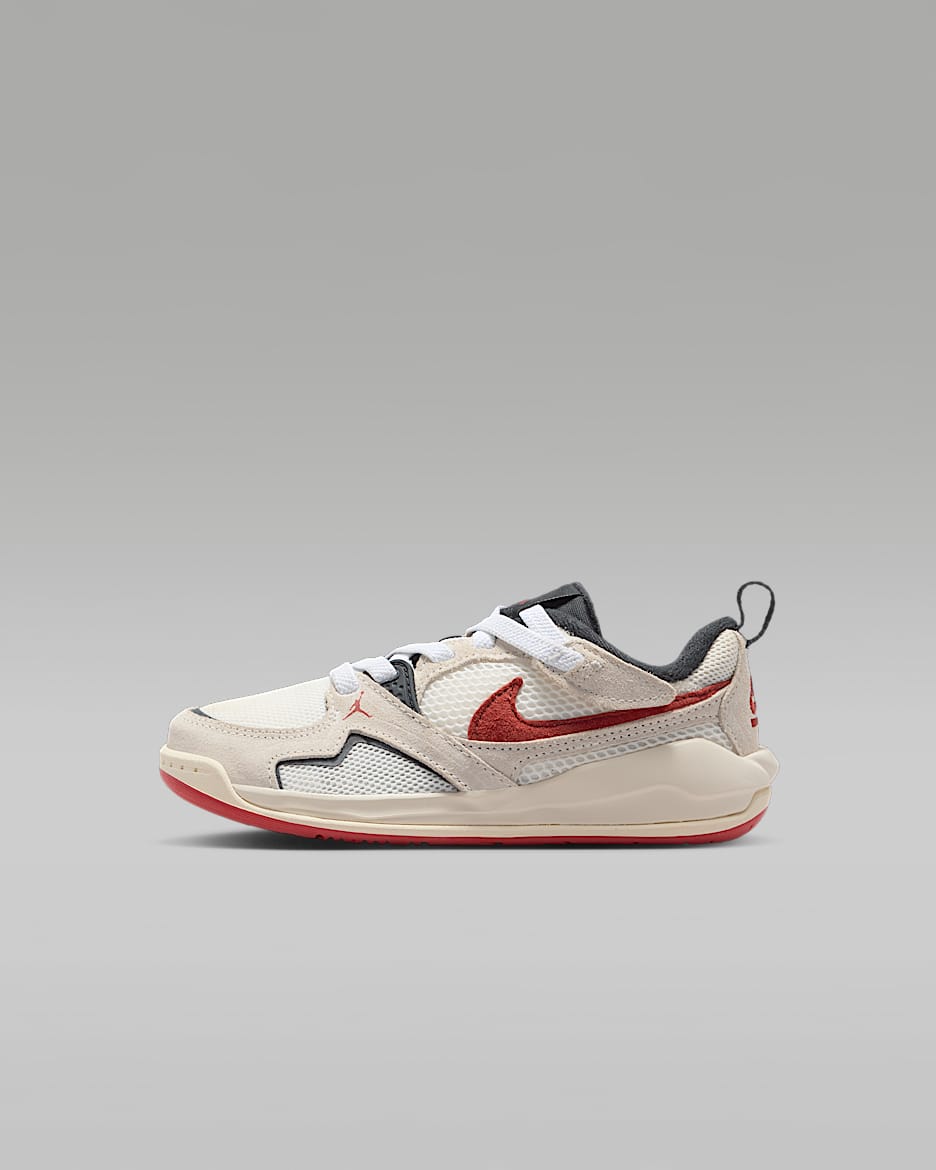 Jordan CMFT Era Jordan 舒释鞋幼童运动鞋 - 帆白/黑/淡奶白/石红