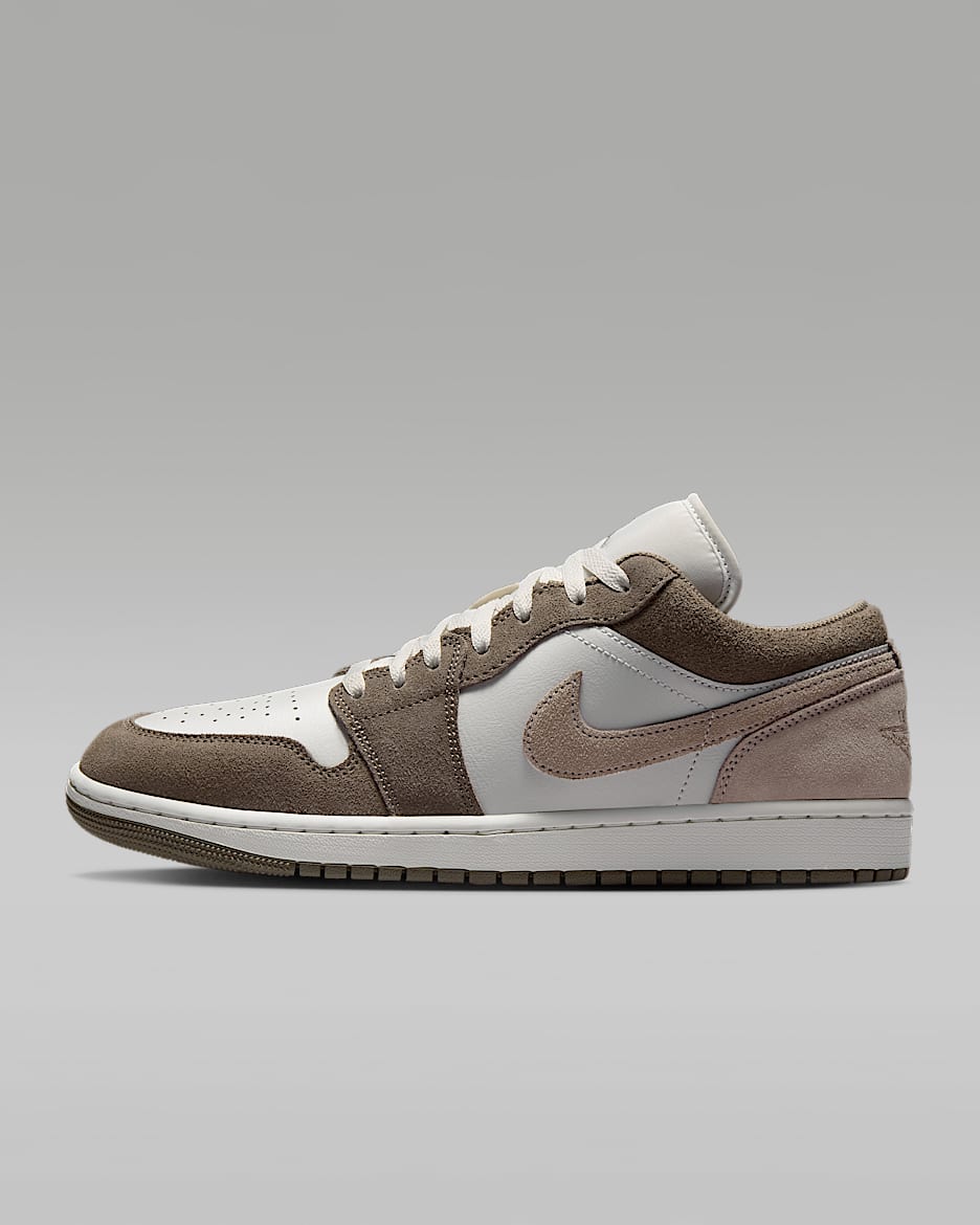 Air Jordan 1 Low 男子运动鞋 - 橄榄灰/山峰白/淡象牙白/谜团石灰