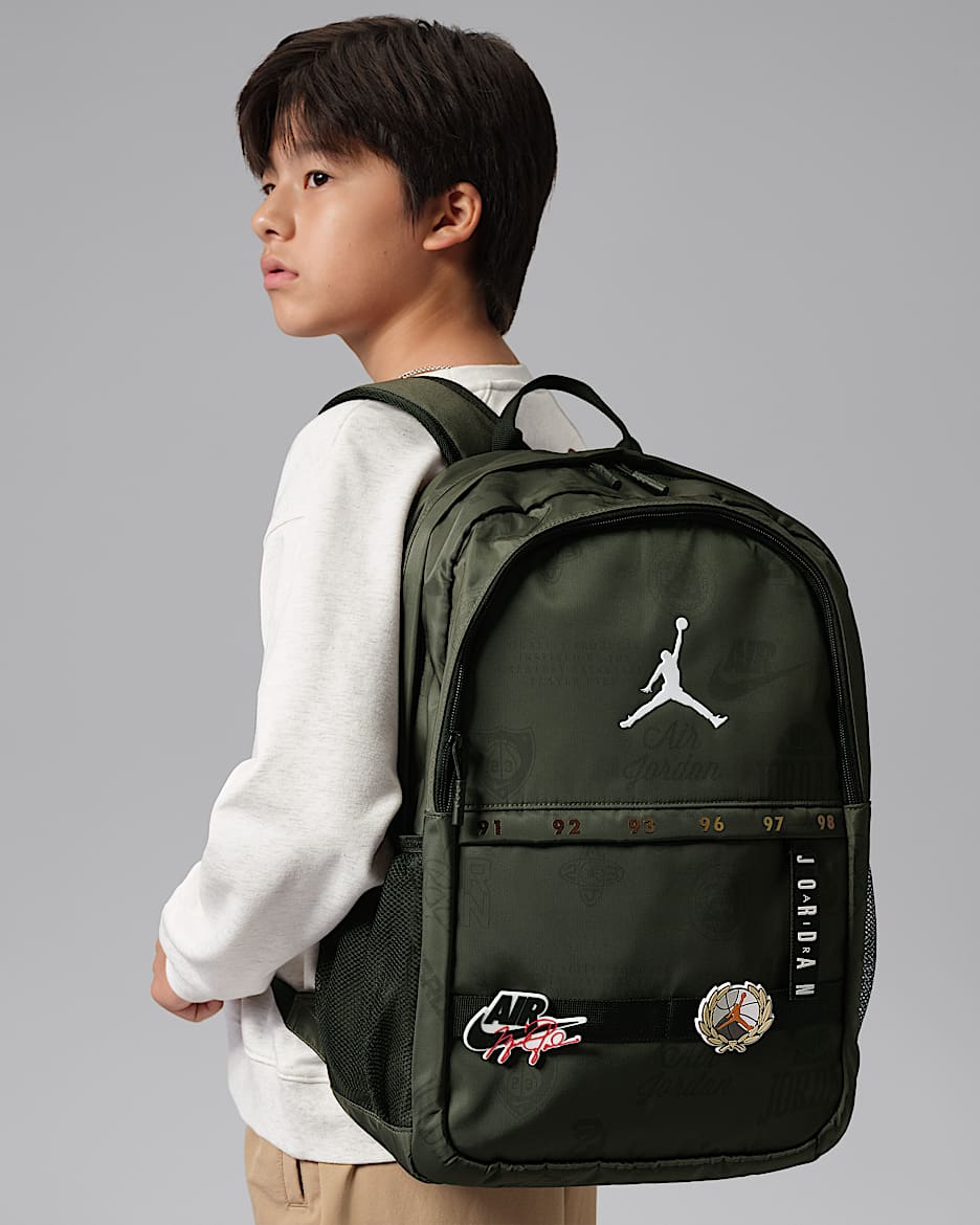 Jordan 儿童双肩包 - 红杉绿