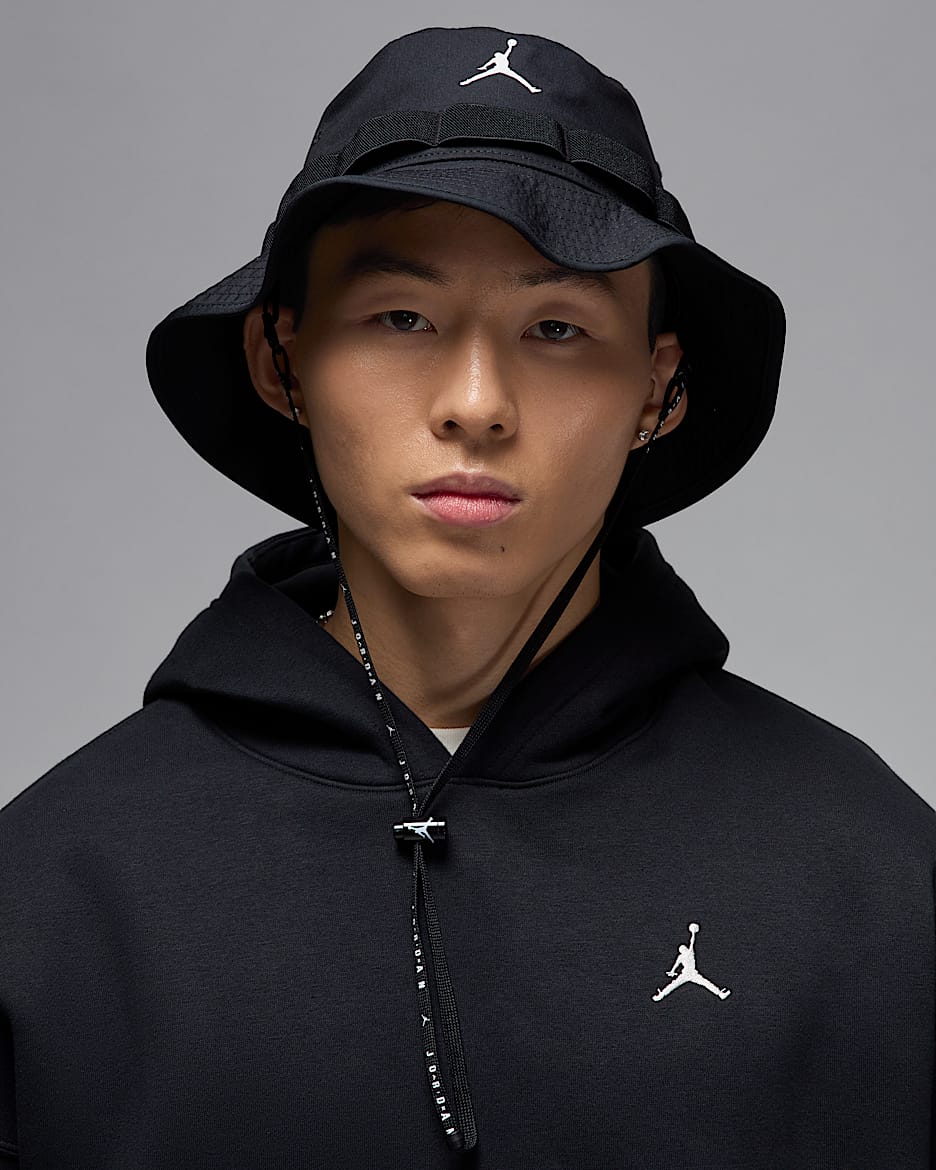 Jordan Apex 渔夫运动帽 - 黑/白色