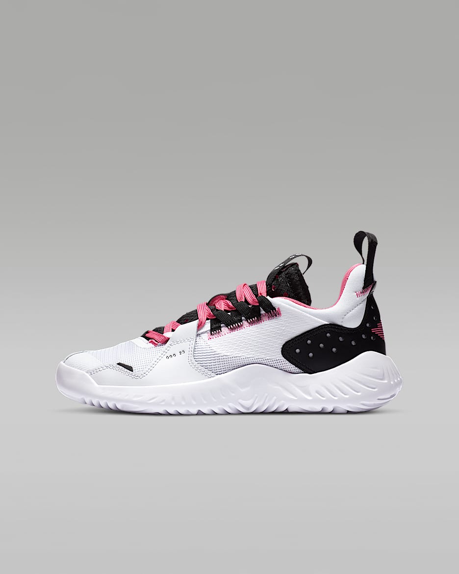 Jordan Delta (GS) 大童运动童鞋 - 白色/黑/亚紫粉