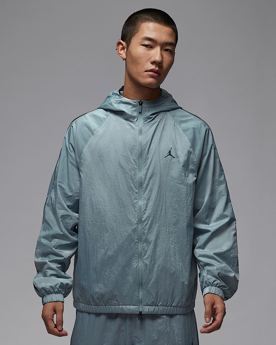 Jordan Sport Classic 男子连帽夹克 - 飞行员灰/黑