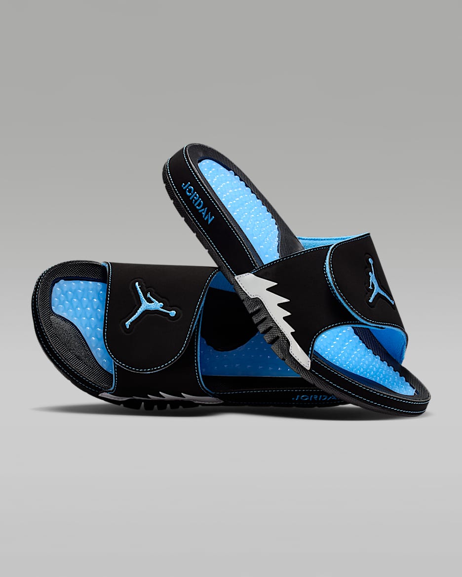 Jordan Hydro 5 Retro 男子拖鞋 - 黑/白色/大学蓝