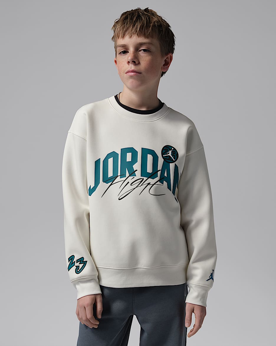 Jordan Dynasty Interlock Flight 大童圆领上衣 - 帆白