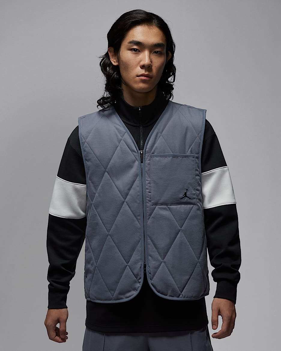 Jordan Sport Therma-FIT 男子高尔夫马甲 - 浅碳色/黑