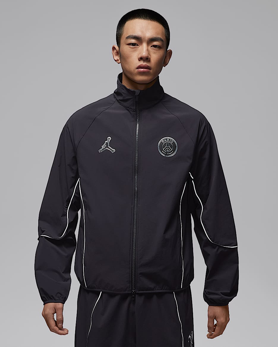 巴黎圣日耳曼足球俱乐部 Jordan Dri-FIT Anthem 男子防晒速干夹克 - 油灰