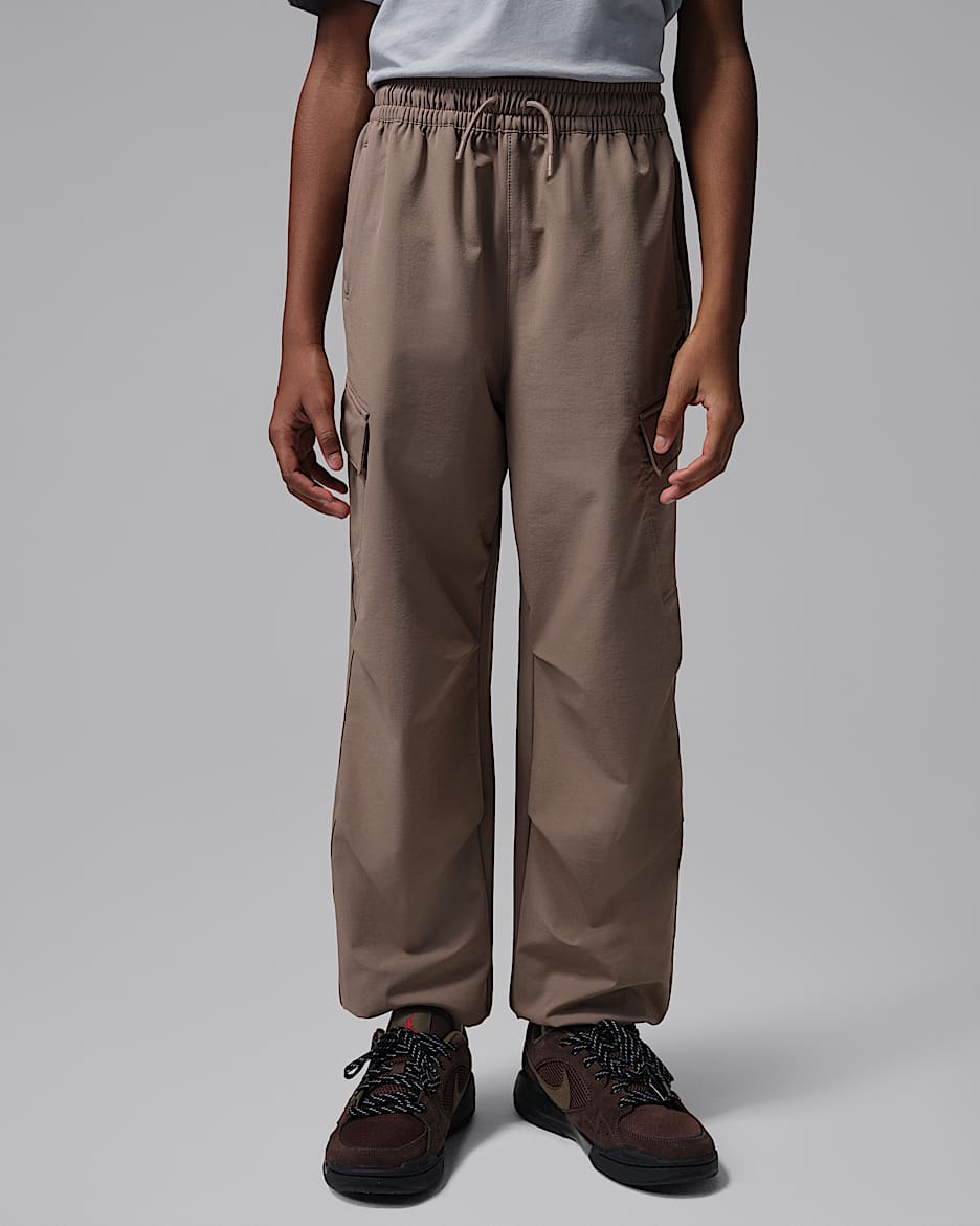 Jordan 新年系列大童梭织长裤 - 貂棕