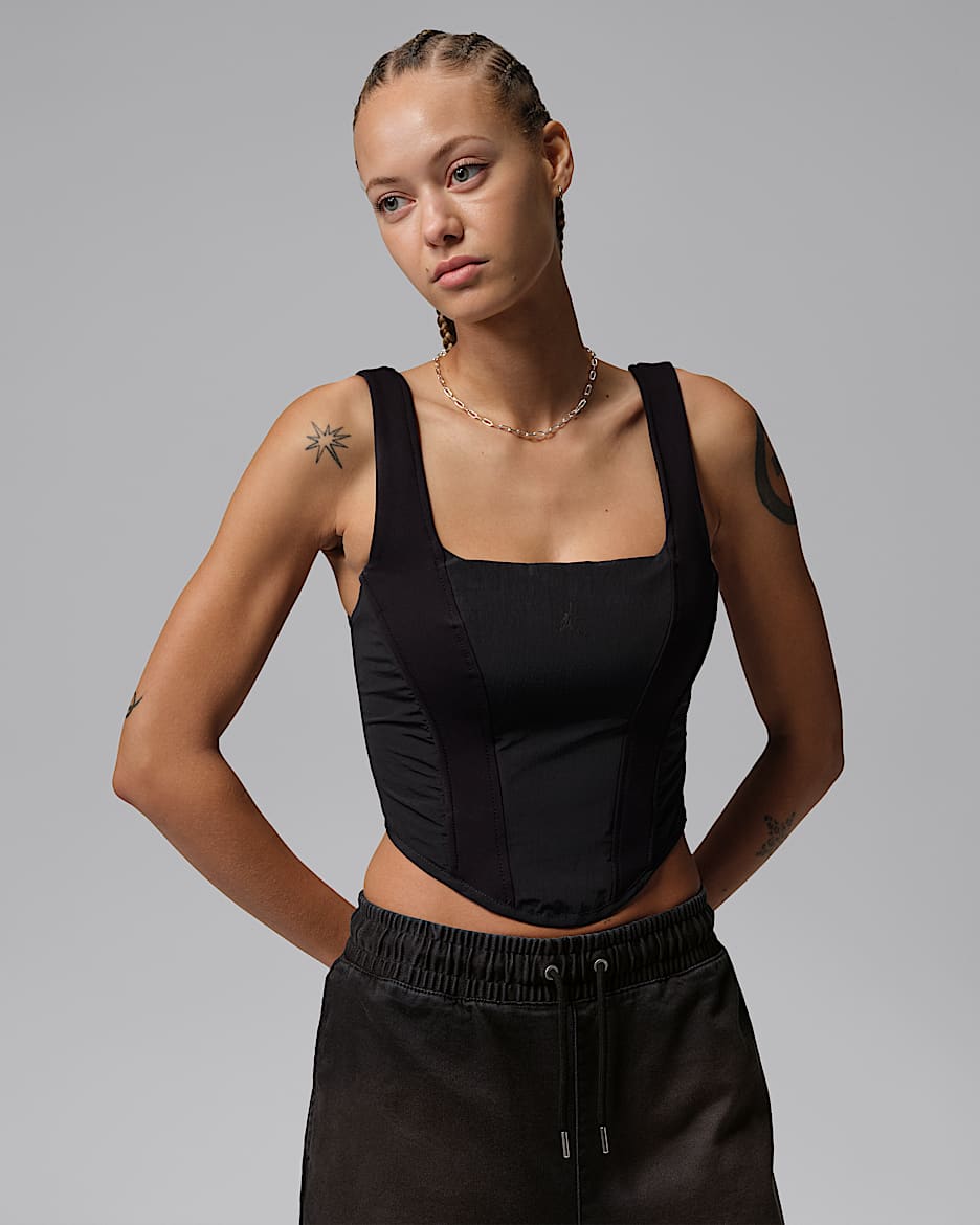 Jordan Flight Club 女子束腰上衣 - 黑/黑