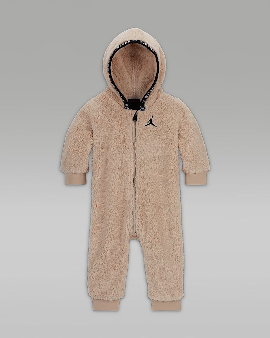 Jordan Jumpman 婴童连帽连体衣 - 赭石沙色