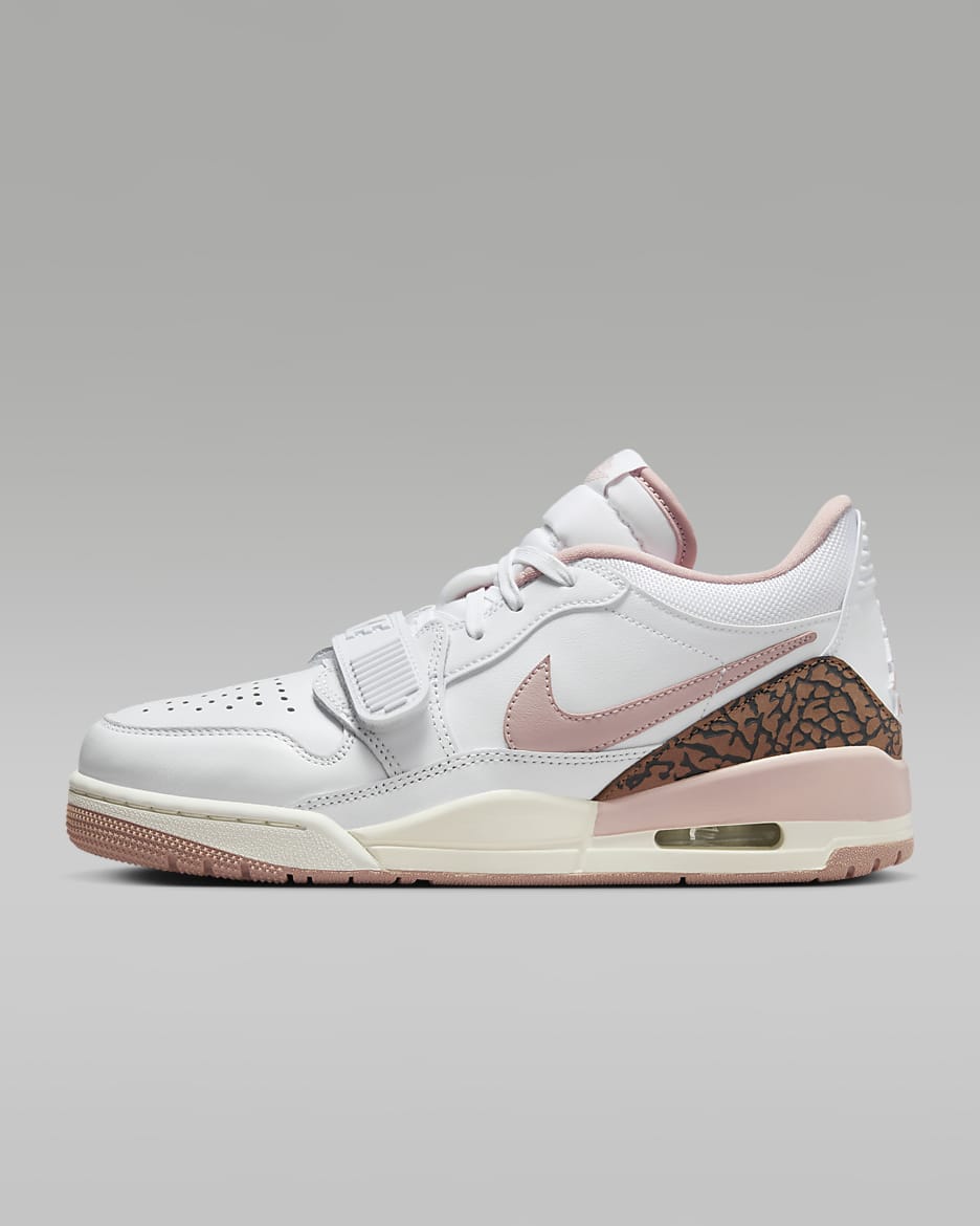 Air Jordan Legacy 312 Low AJ312 女子运动鞋 - 白色/古棕色/帆白/牛津粉