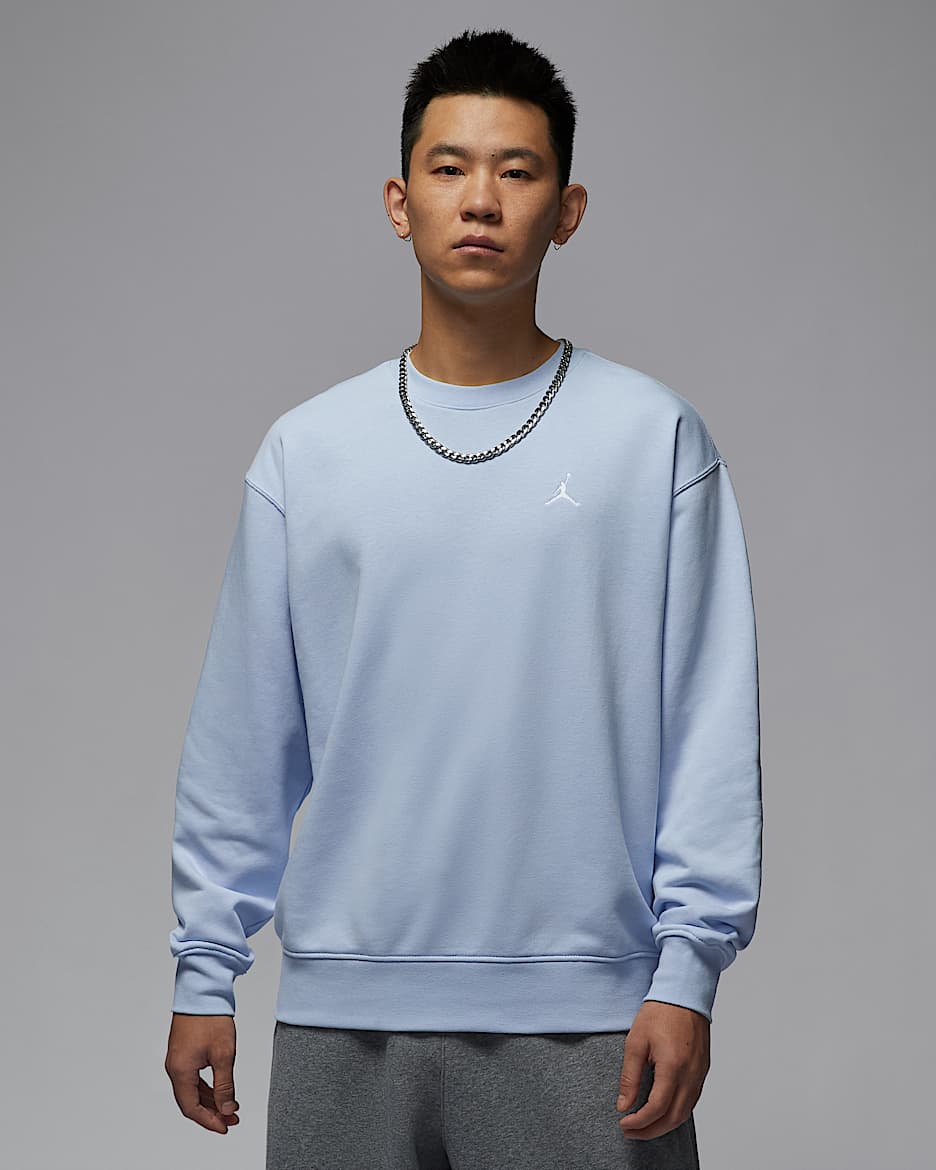 Jordan Brooklyn Fleece 男子圆领运动衫 - 氢蓝/白色