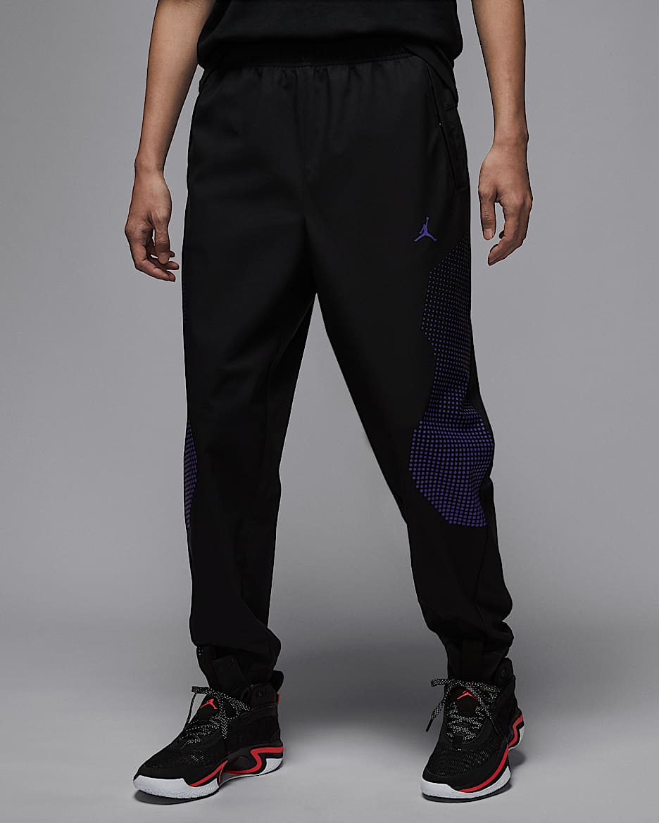 Jordan Sport JAM 男子热身长裤 - 黑/彗星紫