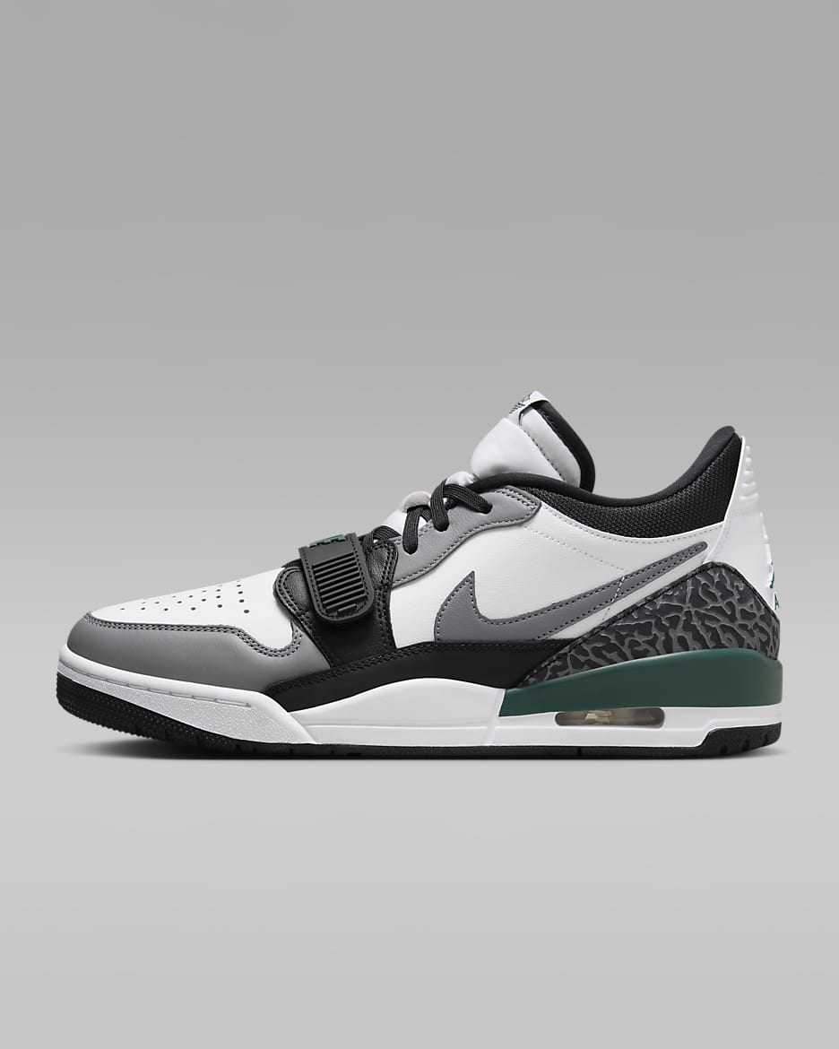Air Jordan Legacy 312 Low 男子运动鞋缓震 - 白色/黑/冷灰/氧化绿