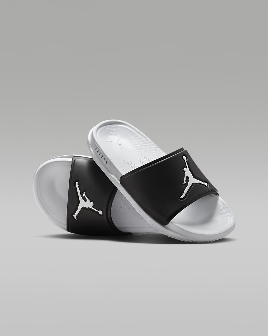 Jordan Jumpman 大童拖鞋 - 黑/白色/白色