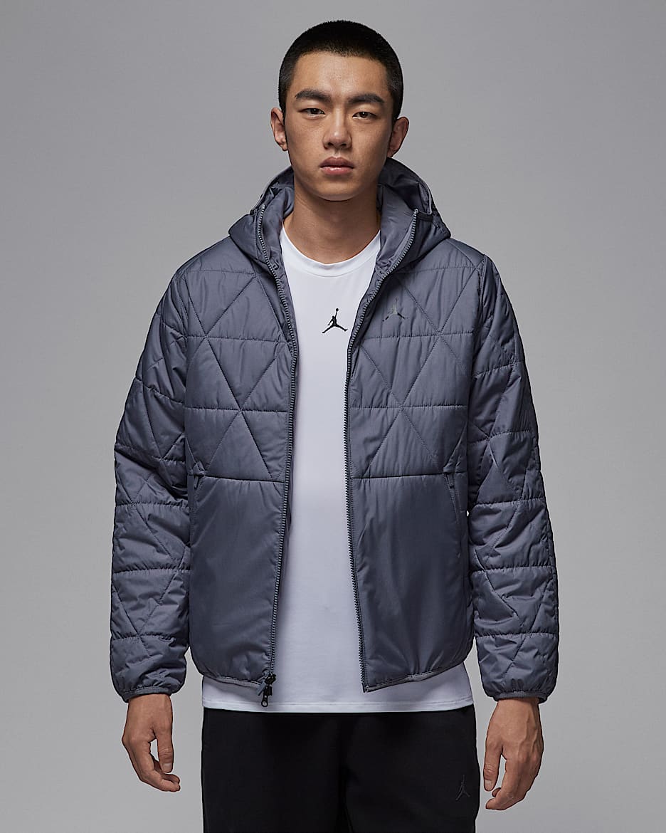 Jordan Sport Therma-FIT 男子拒水夹克 - 浅碳色/灰黑